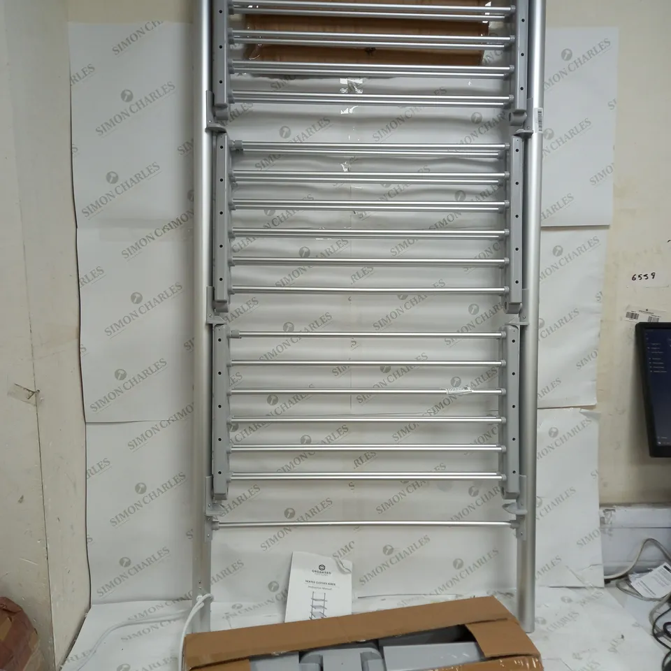 OUTLET ORGANISED OPTIONS 3 TIER HEATED AIRER WITH 21M DRYING SPACE - COLLECTION ONLY
