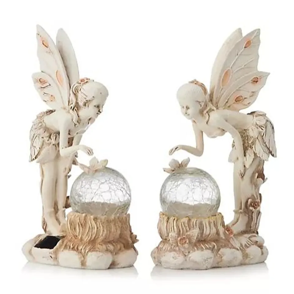 GARDEN REFLECTIONS SET OF 2 SOLAR FAIRIES
