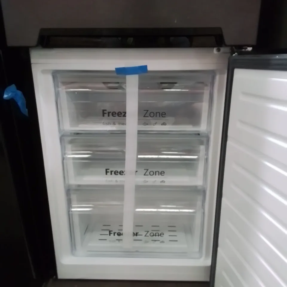 RUSELL HOBBS RH180FFFF55DS FREESTANDING FRIDGE FREEZER IN DARK STEEL - UNPROCESSED RAW RETURN 