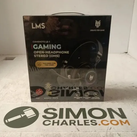 LMS GAMENOTE LS-1 GAMING OPEN-HEADPHONE STEREO HEADSET (OHS) – BOXED