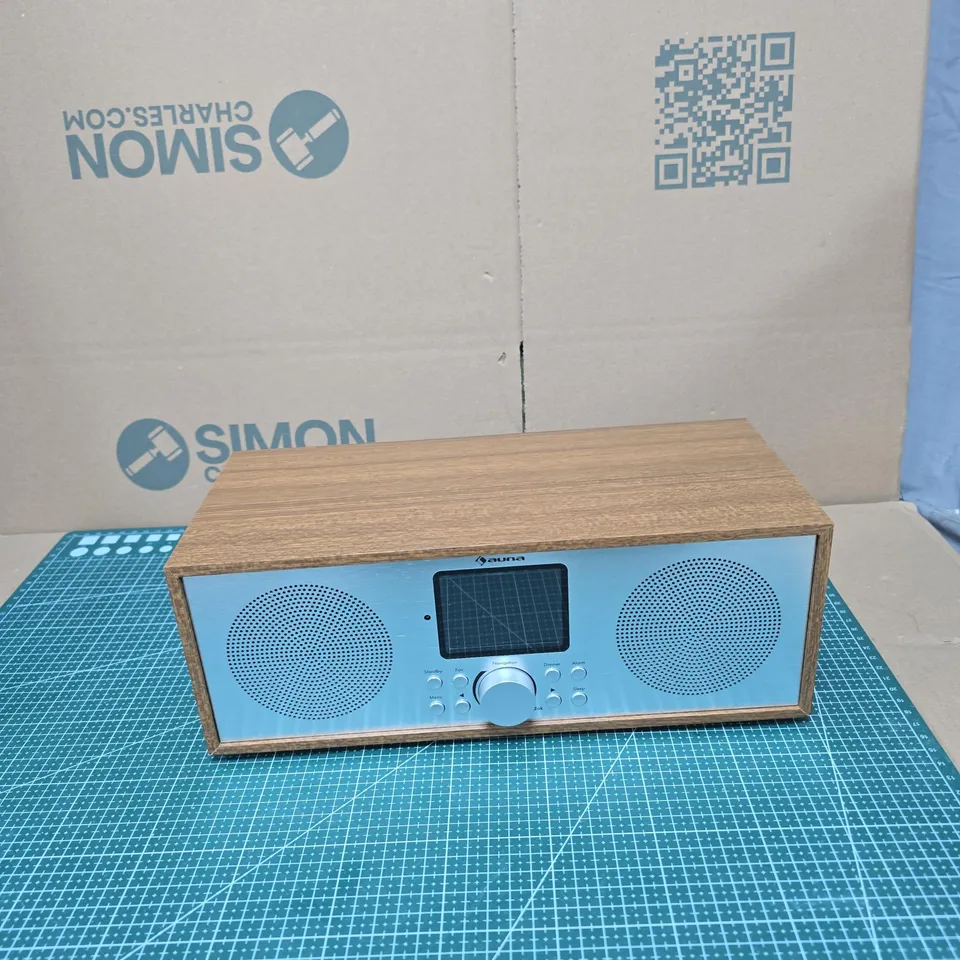 AUNA INTERNET RADIO WITH DAB, FM & BLUETOOTH – WOODEN CABINET
