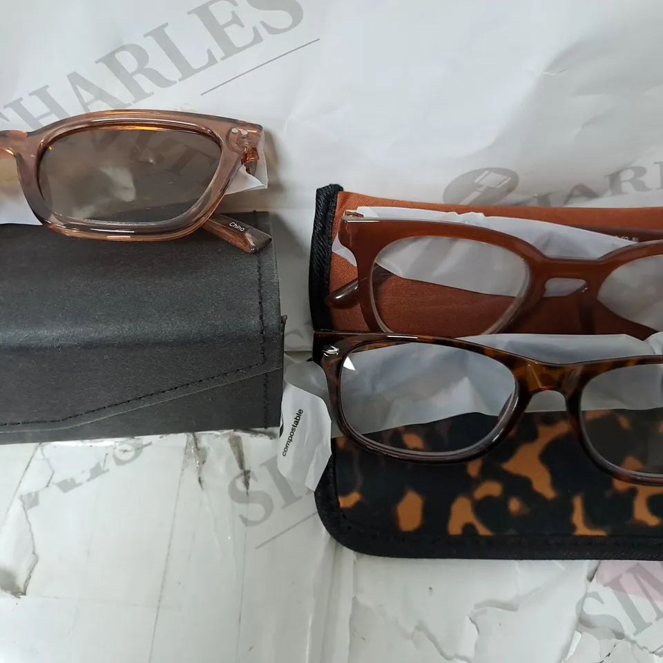 HUMMINGBIRD POLARISED SUNGLASSES & READER 3PC SET TAN MIX 3.5