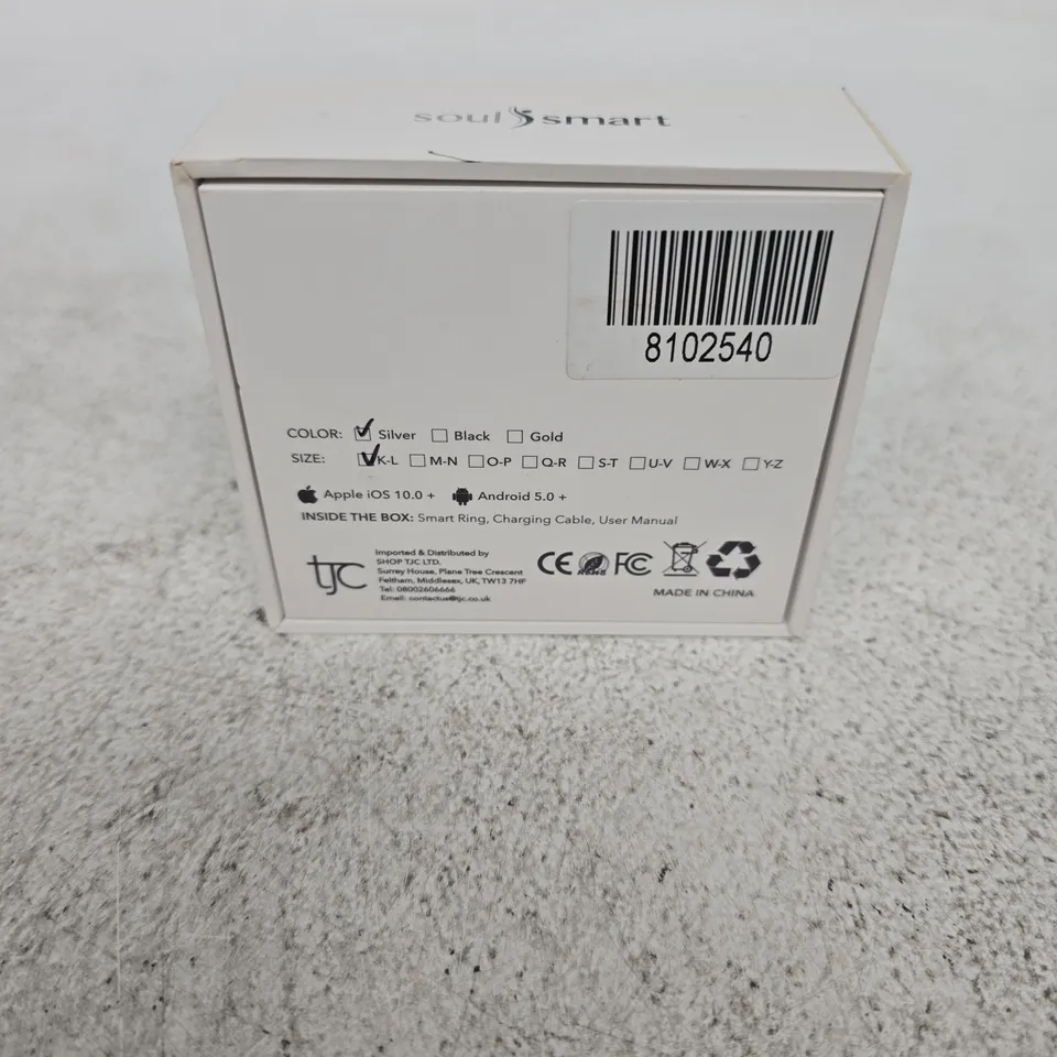 SOUL SMART SMART RING LITE SILVER SIZE K-L
