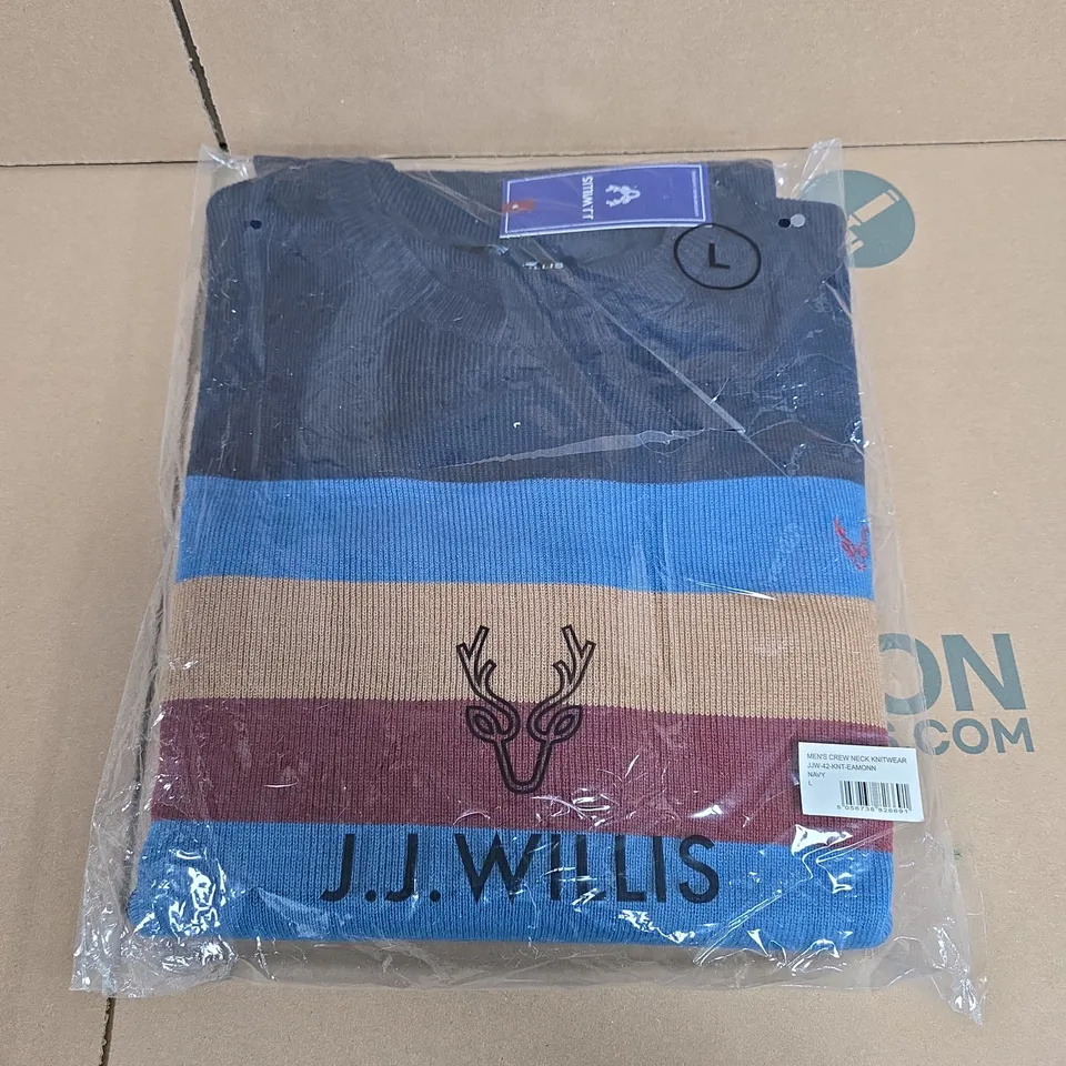 J.J. WILLIS MEN’S CREW NECK KNITWEAR – SIZE L