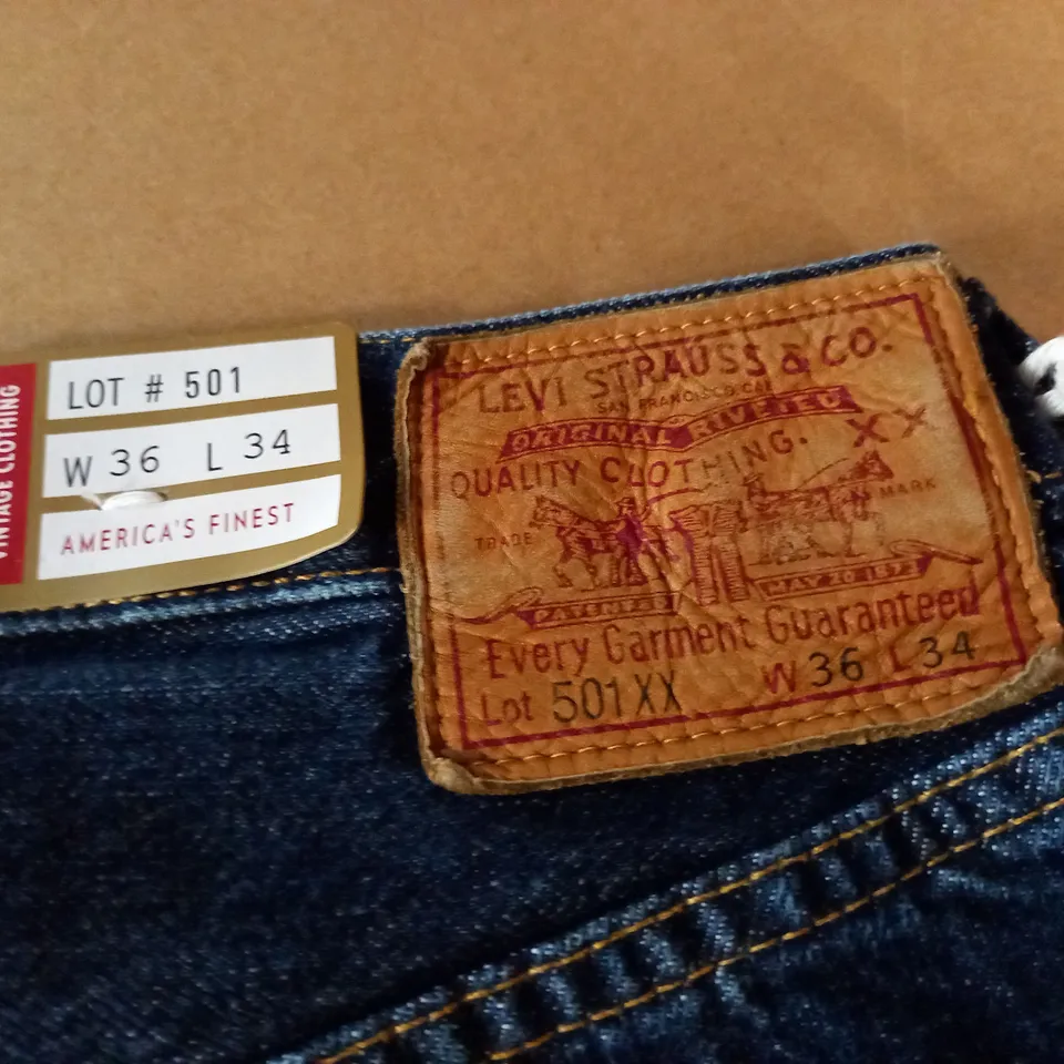 LEVIS 501XX JEANS - 36 34