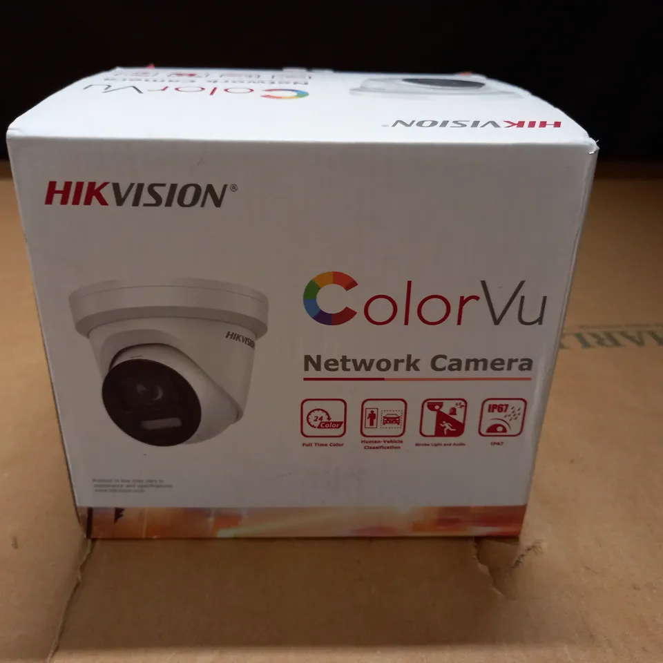 BOXED HIKVISION COLOURVU NETWORK CAMERA - 8MP