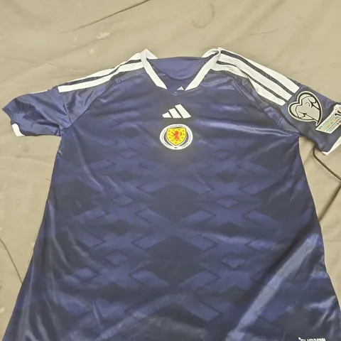 ADIDAS SCOTLAND FOOTBALL SHIRT – CLIMACOOL SIZE L