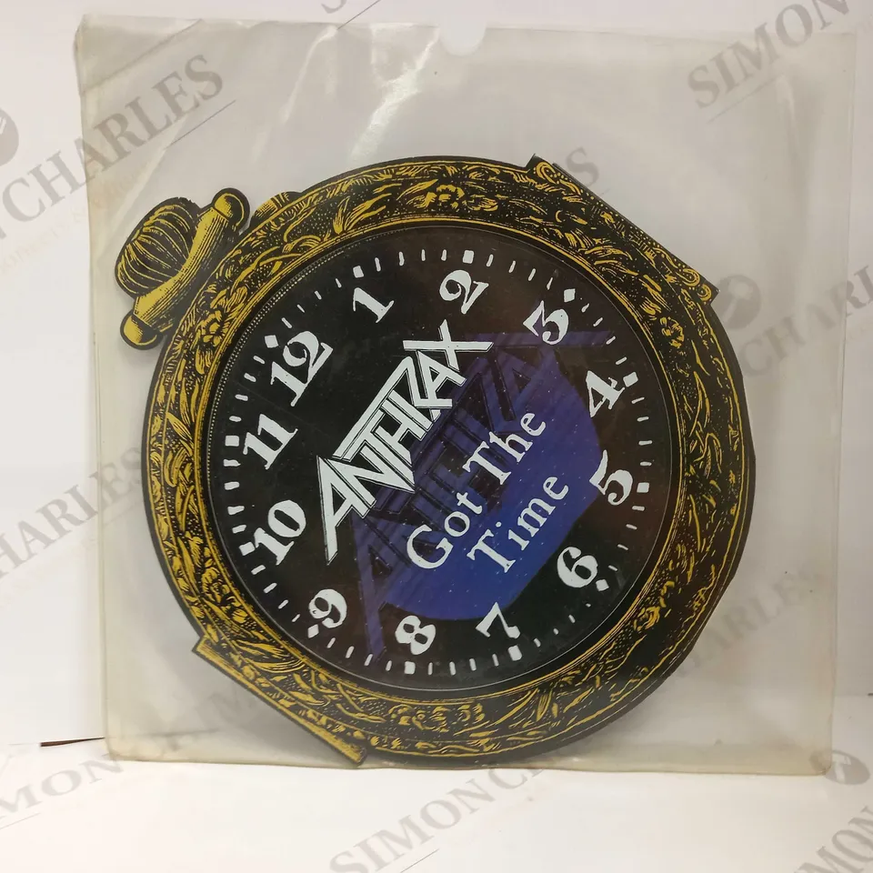 ANTHRAX GOT THE TIME VINYL SINGLE