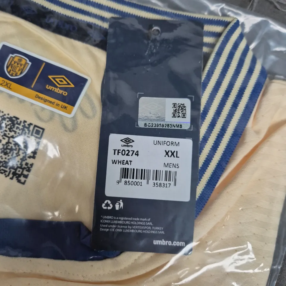 BAGGED MKE ANKARAGÜCÜ AWAY FOOTBALL SHIRT 2023/24 – UMBRO, MEN'S, SIZE XXL