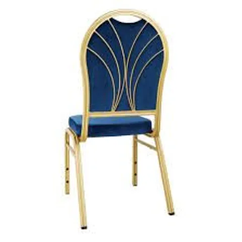BRAND NEW BOXED BOLERO - 4 PACK - REGAL BANQUET CHAIRS - SAPPHIRE