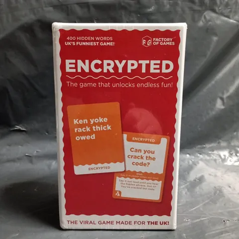 SEALED ENCRYPTED CARD PARTY GAME