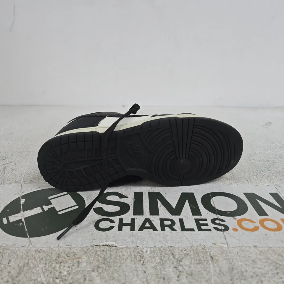 NIKE DUNK HIGH-TOP SNEAKERS – BLACK & WHITE UK 6 UNBOXED