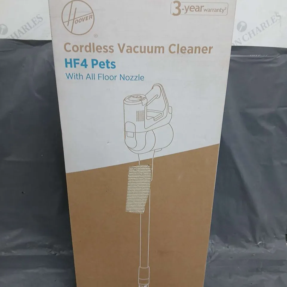 BOXED HOOVER CORDLESS VACUUM CLEANER HF4PETS