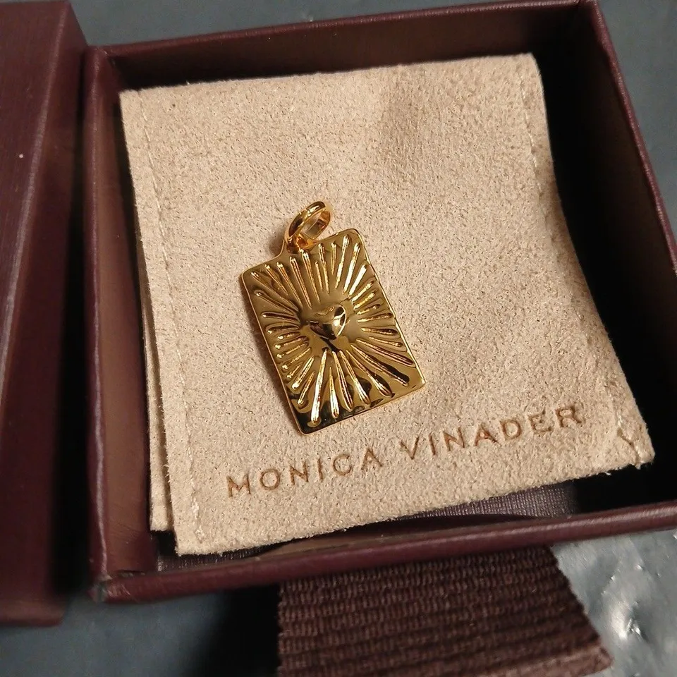 BOXED MONICA VINADER RECTANGULAR NECKLACE PENDANT