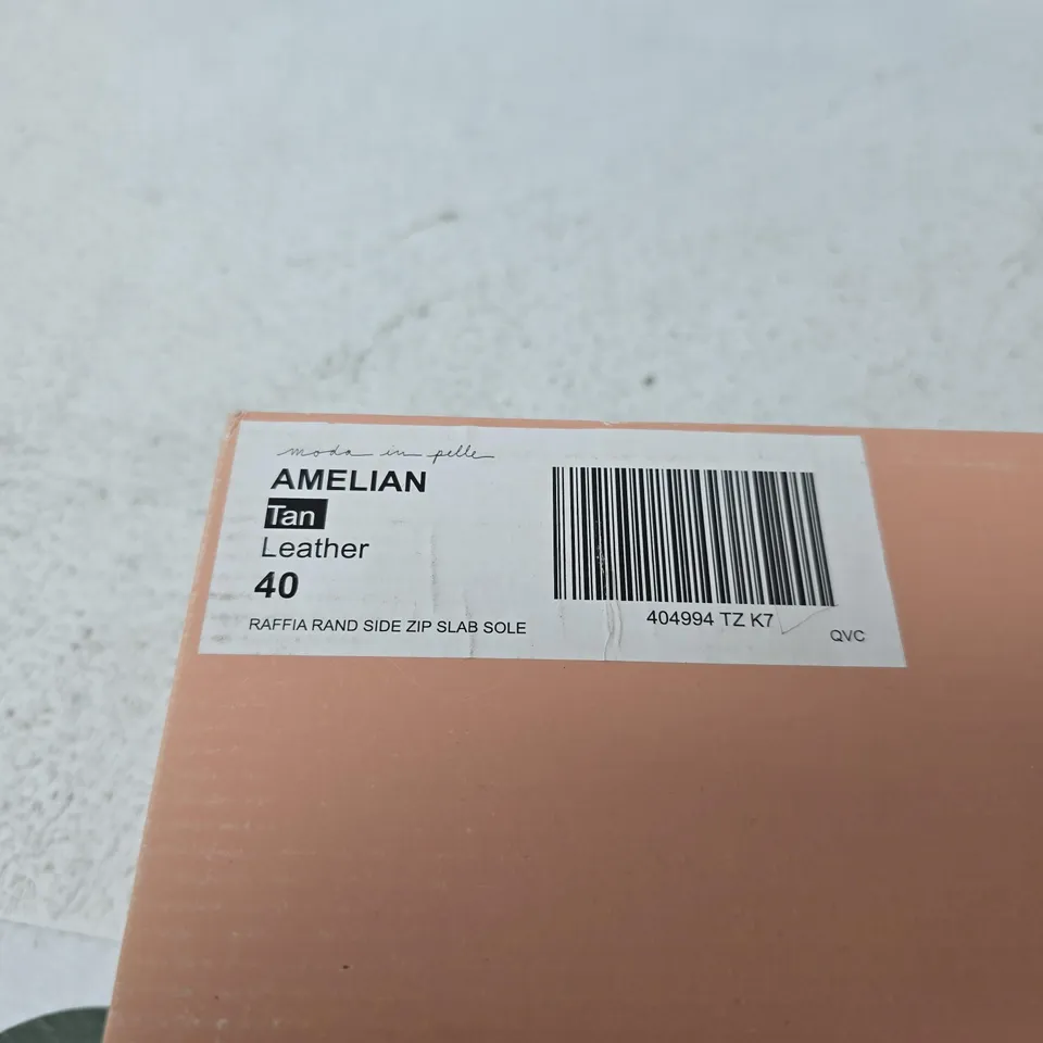 MODA IN PELLE AMELIAN TAN LEATHER SNEAKERS – UK 7 (EU 40) – WOMEN'S