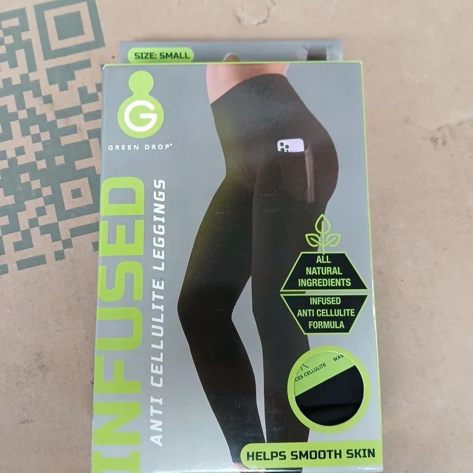 GREEN DROP ANTI-CELLULITE LEGGINGS – SIZE SMALL