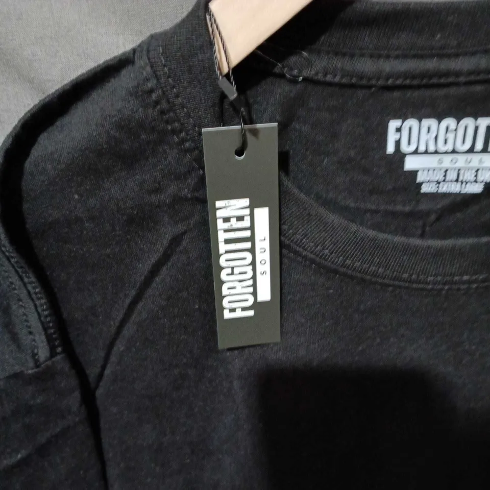 FORGOTTEN SOUL T-SHIRT – BLACK, XL, SEEN IT ALL BACK GRAPHIC
