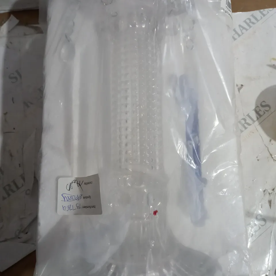 BOXED JULIAN MACDONALD PRE LIT GLASS LIGHT