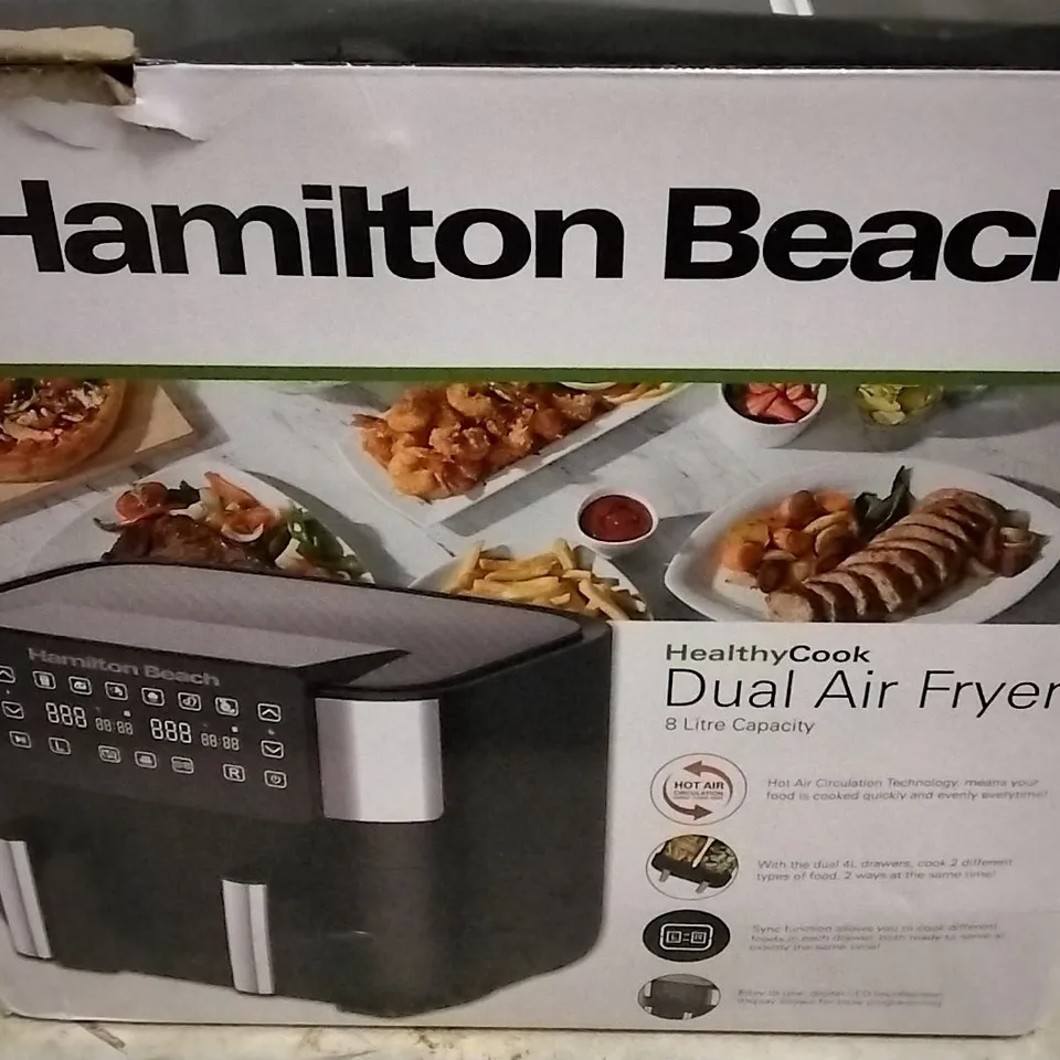HAMILTON BEACH HEALTHY COOK DUAL AIR FRYER