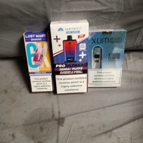 APPROXIMATELY 30 ASSORTED E-CIGARETTE PRODUCTS