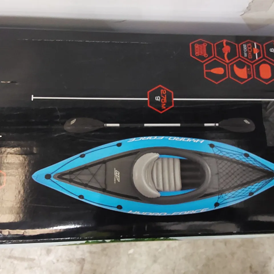 BOXED COVE CHAMPION 1 PERSON INFLATABLE KAYAK (1 BOX)