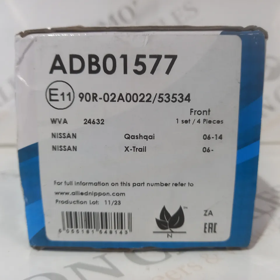 BOXED ALLIED NIPPON DISC BRAKE PADS