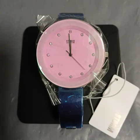 BOXED STORM OSTELE LAZER PINK LADIES WATCH 