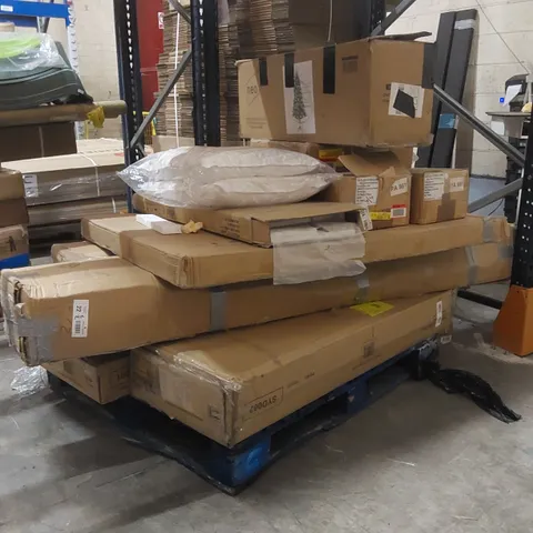 PALLET OF ASSORTED FURNITURE PARTS/CONSUMER PRODUCTS ECT