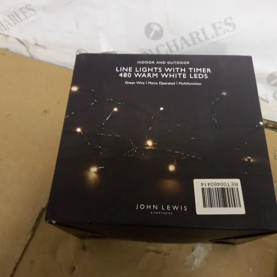 INDOOR AND OUTDOOR LINE LIGHTS WITH TIMER 480 WARM WHITE LEDS