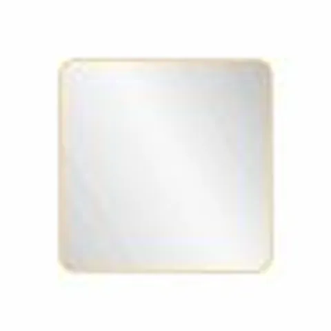 BOXED NIELSEN RIENZA METAL SQUARE WALL MIRROR LARGE, GOLD, 80cm (1 BOX)