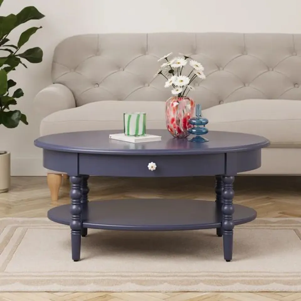 BOXED PIPPIN COFFEE TABLE, NAVY (1 BOX)