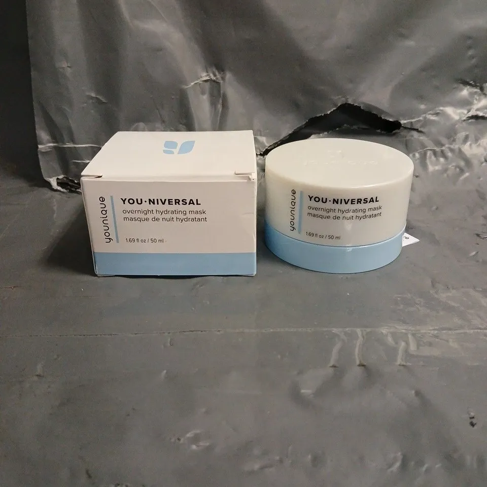 BOXED YOUNIQUE YOUNIVERSAL OVERNIGHT HYDRATING MASK 50ML