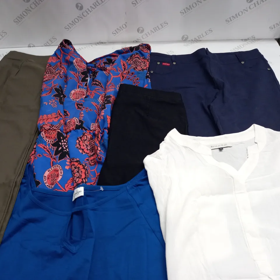 LOT OF 6 ASSORTED CLOTHING ITEMS TO INCLUDE BIBA DRESS AND MAISON DE NIMES