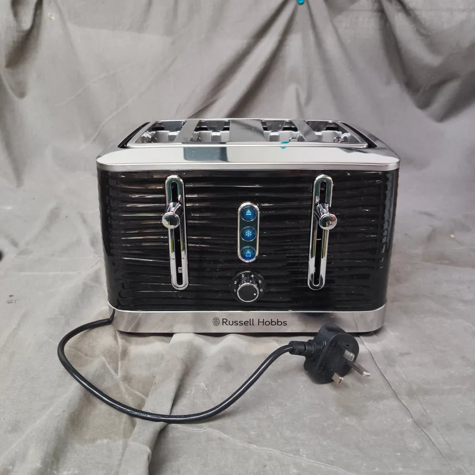 RUSSELL HOBBS INSPIRE BLACK 4-SLICE TOASTER