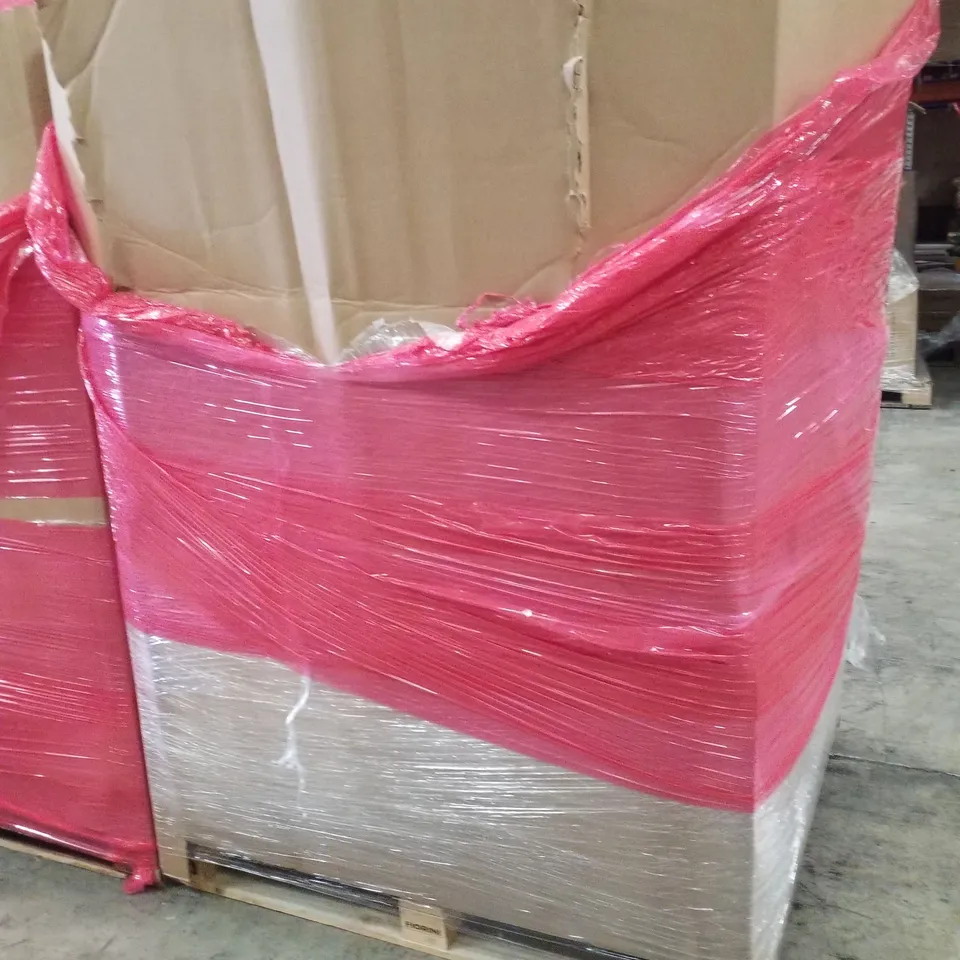 PALLET CONTAINING ASSORTED PRODUCTS INCLUDING AIR COOLER, OFFICE CHAIR, PULL UP BAR, CAT LITTER & FOLDING TABLE