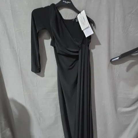 CLUB L LONDON BLACK DRAPED DRESS – WOMEN'S