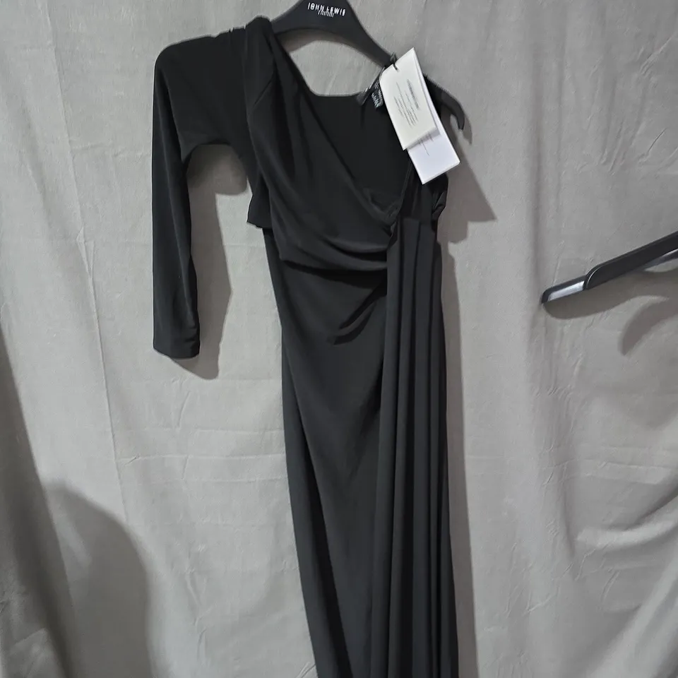 CLUB L LONDON BLACK DRAPED DRESS – WOMEN'S