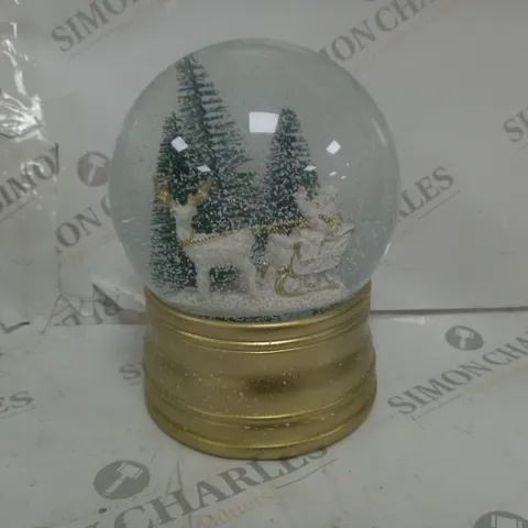 BOXED SANTA EXPRESS CHRISTMAS CHARACTER MUSICAL WATER SPINNER