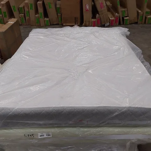 QUALITY BAGGED 4'6" DOUBLE CLOUDS MEMORY SPRUNG OPEN COIL MATTRESS