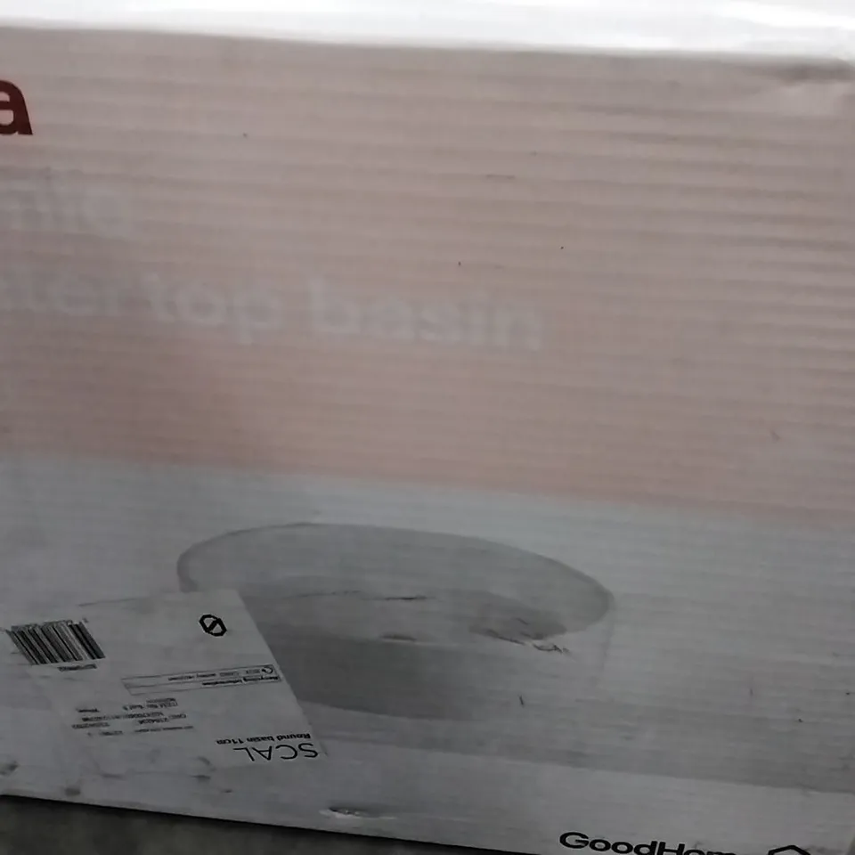 BOXED SCALEA CERAMIC COUNTERTOP BASIN 