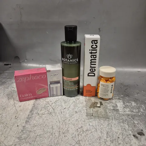 APPROXIMATELY 20 HEALTH AND BEAUTY PRODUCTS TO INCLUDE BOTANICS GLOW TONER, REHAB HAIR OIL CAPSULES AND DERMATICA SOOTHING GEL