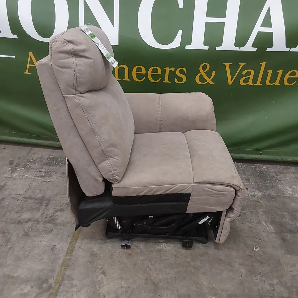 DESIGNER FABRIC UPHOLSTERED ELECTRIC RECLINER SOFA PIECE 