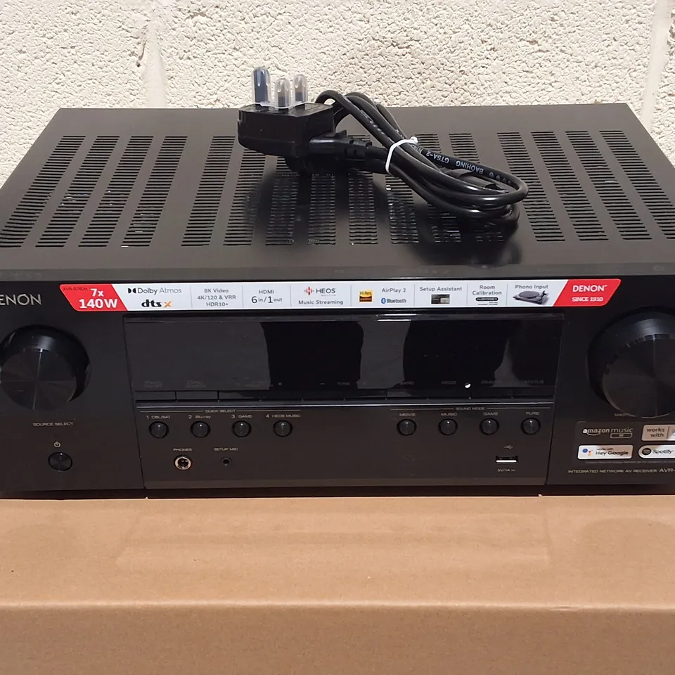 BOXED DENON 7.2 CHANNEL INTEGRATED NETWORK AV RECEIVER - AVR-S760H