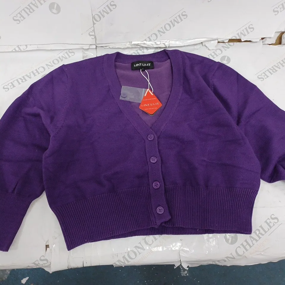 MINT LIMIT PURPLE CARIGAN- LARGE
