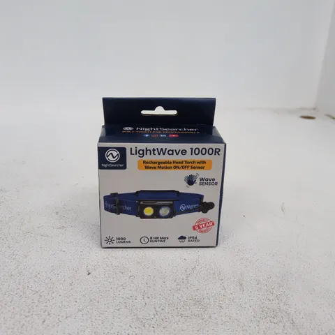 NIGHTSEARCHER LIGHTWAVE 1000R HEAD TORCH – BOXED