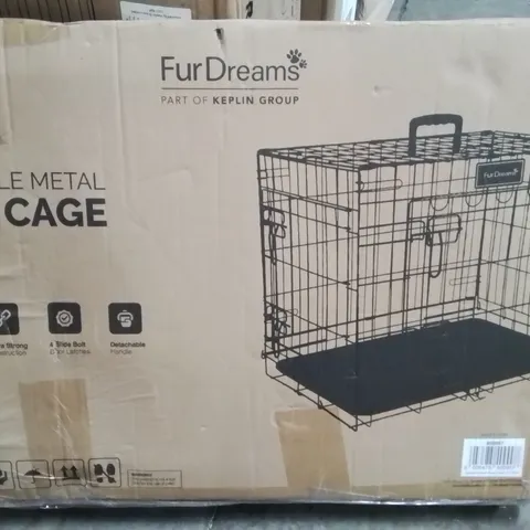 BOXED FURDREAMS FOLDABLE DOG CAGE