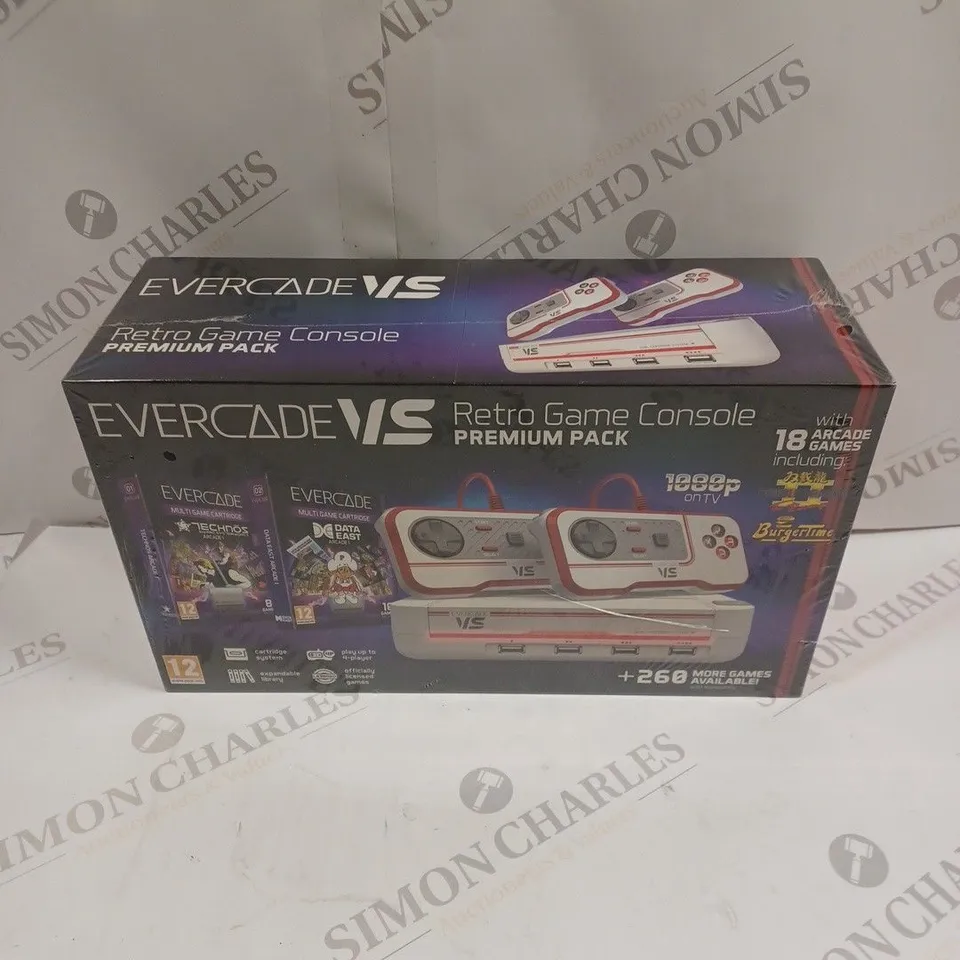 BOXED SEALED EVERCADE VS RETRO GAME CONSOLE PREMIUM PACK 