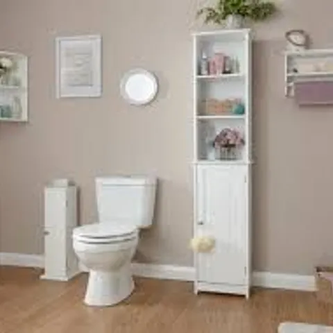 BRAND NEW BOXED GFW COLONIAL TALL CUPBOARD - WHITE (1 BOX)