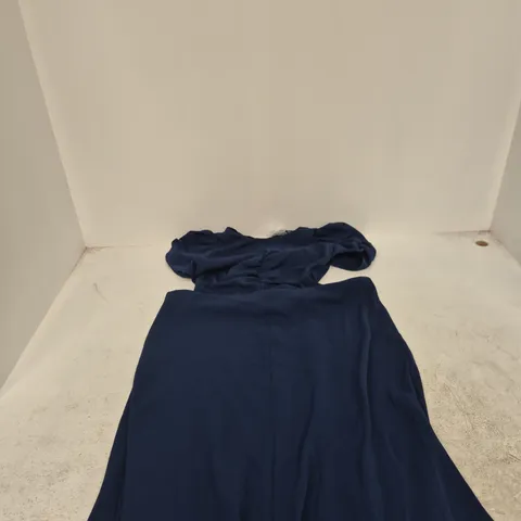 NOBODY'S CHILD NAOMI MIDI DRESS – NAVY BLUE, UK 10 (EU 38, USA 6)