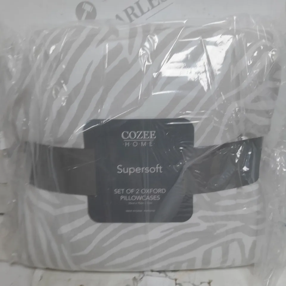 COZEE HOME ABSTRACT ANIMAL PRINT SET OF 2 SHAMS